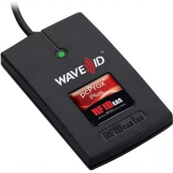 RF IDeas WAVE ID Plus Keystroke RA FactoryTalk V2 Lector de superficie negro