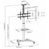 LH-GROUP soporte de suelo con ruedas 37-70 BASIC