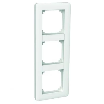 SCHNEIDER ELECTRIC Marco EXXACT 3 módulos con puente, blanco polar