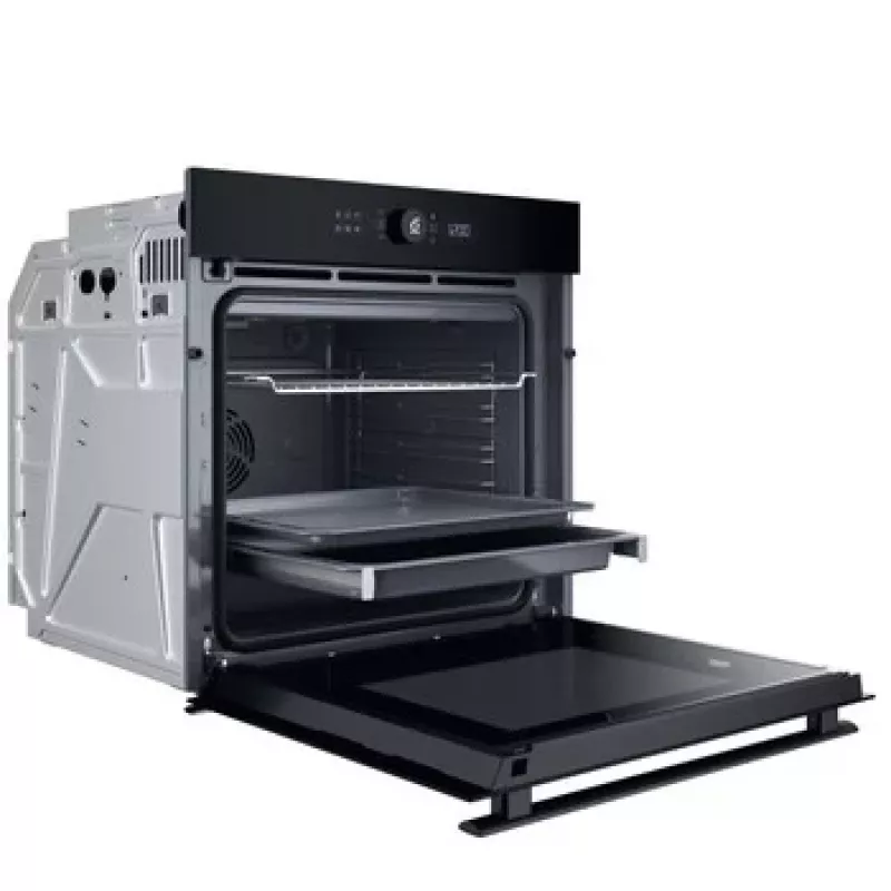 WHIRLPOOL Horno WOI4S8PM1SB, Negro, Clase energética A+, 6th SENSE