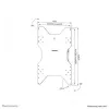 NEOMOUNTS soporte de pared para pantalla plana (orientable) 1 pantalla negro