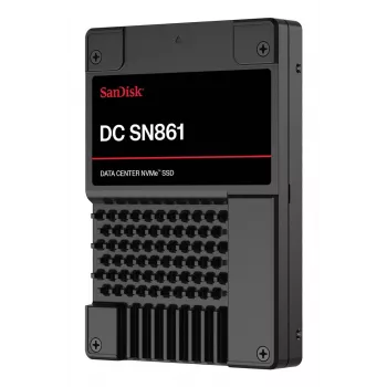 SSD|SANDISK|DC SN861|1920 GB|PCI Express 5.0|NVMe Ja|Velocidad de escritura 3600 MB/s|Velocidad de lectura 13700 MB/s|U.2|MTBF 2500000 h|WUS6BA119PSP9X30TS2525