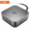 HP Thunderbolt 4 Ultra Dock - OPENBOX - G6 280W con cable combo - 5x USB-A, 2x USB-C, 1x USB-C Thunderbolt 4, 2x DisplayPort, 1x HDMI, 1x RJ-45, Meteor Silver, 3 años