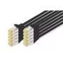 Latiguillo DIGITUS - CAT6a - S/FTP - Snagless - Cu - 0,5 m - negro - pack de 10