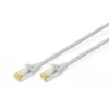 DIGITUS cable de conexión CAT6A S/FTP, 0,5 m, gris