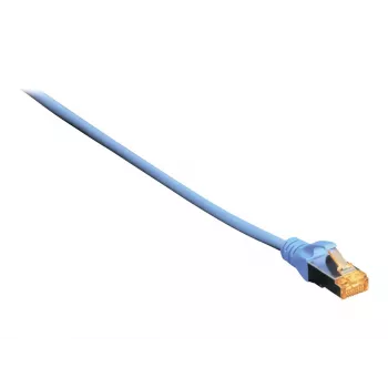 DIGITUS Cable de red - CAT6a - S/FTP - protección de lengüeta - Cu - 1 m - Azul