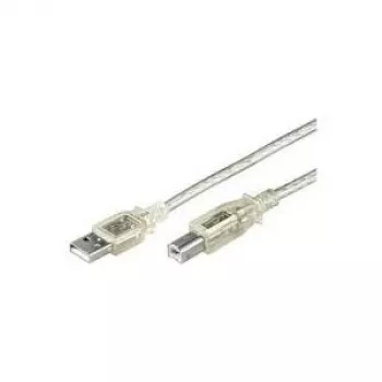 Microconnect USBAB5T Cable USB USB 2.0 5 m USB A USB B Transparente