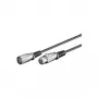 Cable de audio Microconnect XLRMF2 2 m XLR (3 polos) negro