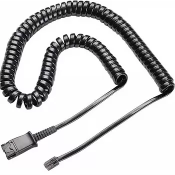 Cable POLY U10P-S negro 67g conectividad ligera fiable