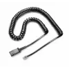 Cable POLY U10P-S negro 67g conectividad ligera fiable