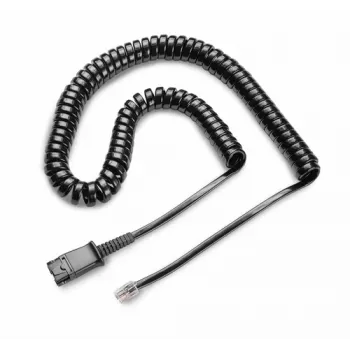 Cable POLY U10P-S negro 67g conectividad ligera fiable