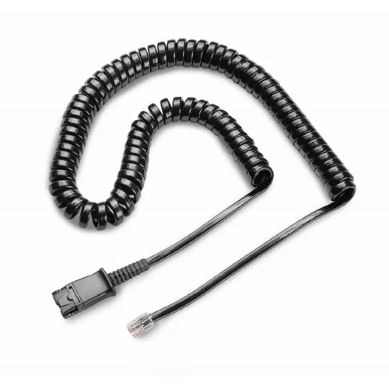 Cable POLY U10P-S negro 67g conectividad ligera fiable