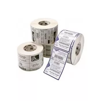 Rollo de etiquetas Zebra Z-Ultimate 3000T plata adhesivo permanente, poliéster, 70×32 mm, núcleo 25 mm, Ø rollo 127 mm, 28.440 etiquetas