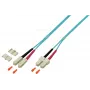 EFB Elektronik O0318.1 Cable de conexión de fibra óptica Duplex SC-SC OM4, 1 m, violeta