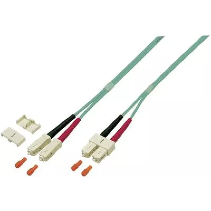 EFB Elektronik O0318.1 Cable de conexión de fibra óptica Duplex SC-SC OM4, 1 m, violeta