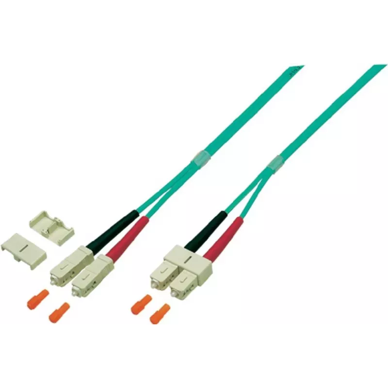 EFB Elektronik O0318.7,5 Cable de conexión de fibra óptica Duplex SC-SC OM4, 7,5 m, violeta