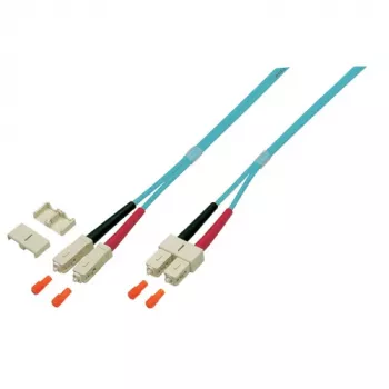 EFB Elektronik O0318.2 Cable de conexión de fibra óptica Duplex, SC-SC, OM4 50/125 µm, LSZH, 2 m, violeta
