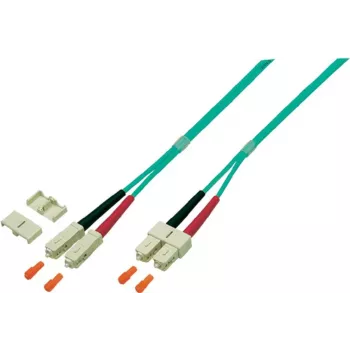 EFB Elektronik O0318.2 Cable de conexión de fibra óptica Duplex, SC-SC, OM4 50/125 µm, LSZH, 2 m, violeta