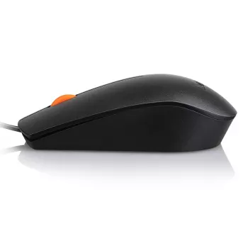 Ratón USB ambidiestro con cable Lenovo GX30M41577 óptico, conexión USB, diseño ambidiestro