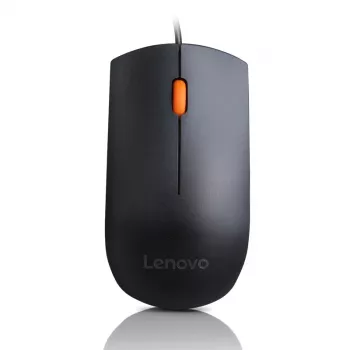 Ratón USB ambidiestro con cable Lenovo GX30M41577 óptico, conexión USB, diseño ambidiestro