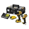 DEWALT 18V combo-kit DCK2060L2T (DCD778 taladro percutor + DCF787 atornillador de impacto) 2x baterías Li-Ion 3,0 Ah, cargador, maletín TSTAK II