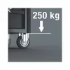 Wera 9700 Tool Rebel carro de taller 1, 7 cajones, encimera de acero inoxidable, verde/negro