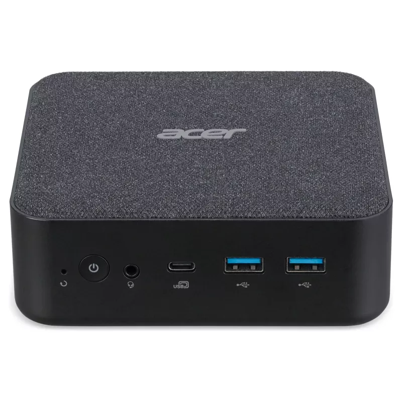 Acer Revo Box RB102-BARR Barebone Mini-PC, Ryzen 5 7430U, 16GB RAM, 512GB SSD, Radeon Graphics, Wi-Fi 6E, Bluetooth, 1GbE, 2.5GbE, Windows 11 Home, negro