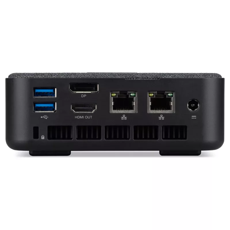 Acer Revo Box RB102-BARR Barebone Mini-PC, Ryzen 5 7430U, 16GB RAM, 512GB SSD, Radeon Graphics, Wi-Fi 6E, Bluetooth, 1GbE, 2.5GbE, Windows 11 Home, negro