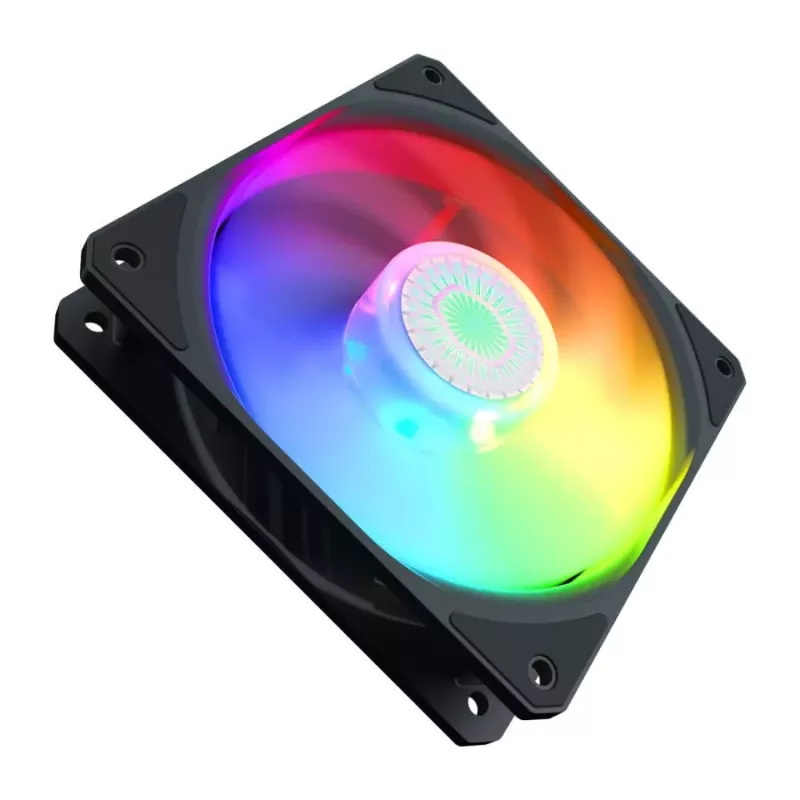 Ventilador de caja Cooler Master MasterFan MF120 Lite ARGB de 120 mm, 650–1750 RPM, 120 m³/h, 30 dB, negro