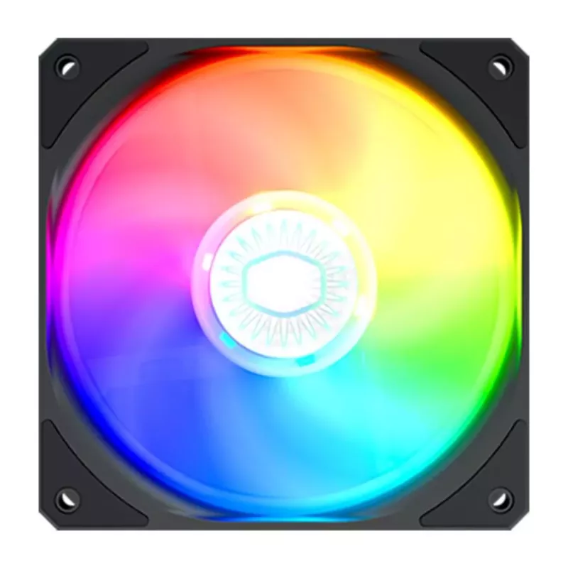 Ventilador de caja Cooler Master MasterFan MF120 Lite ARGB de 120 mm, 650–1750 RPM, 120 m³/h, 30 dB, negro