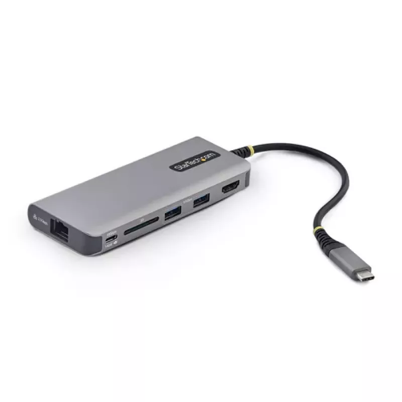 StarTech.com hub multipuerto USB-C con 2x DisplayPort, HDMI, 100W PD, 140W de potencia total