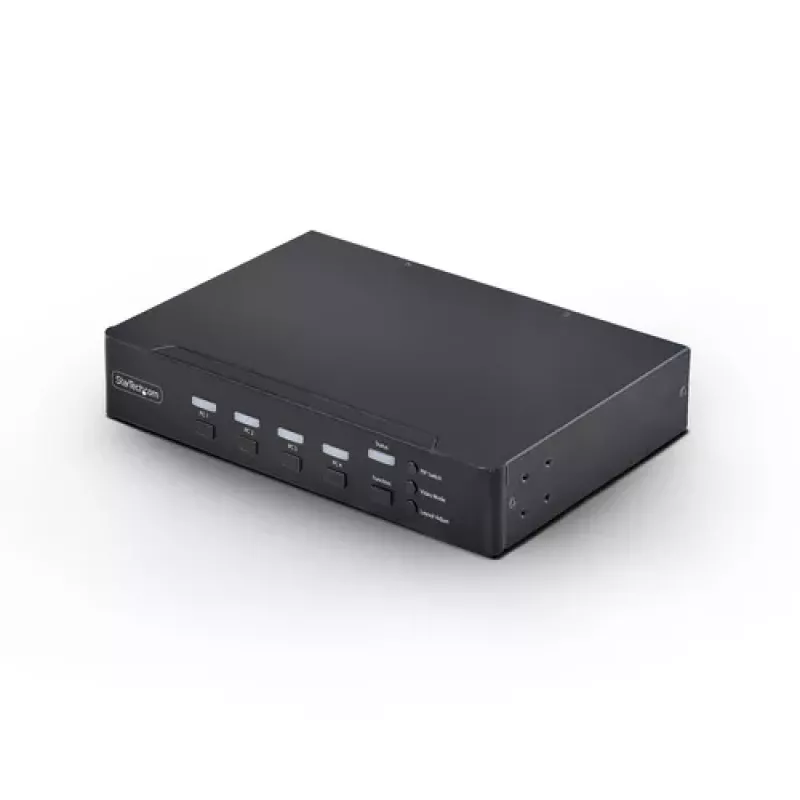 StarTech.com switch KVM DVI-I de 4 puertos con audio y hub USB 2.0