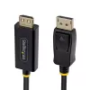 StarTech.com Cable adaptador de DisplayPort a HDMI de 4,5 m con conectores de agarre, 4K 60Hz HDR, negro