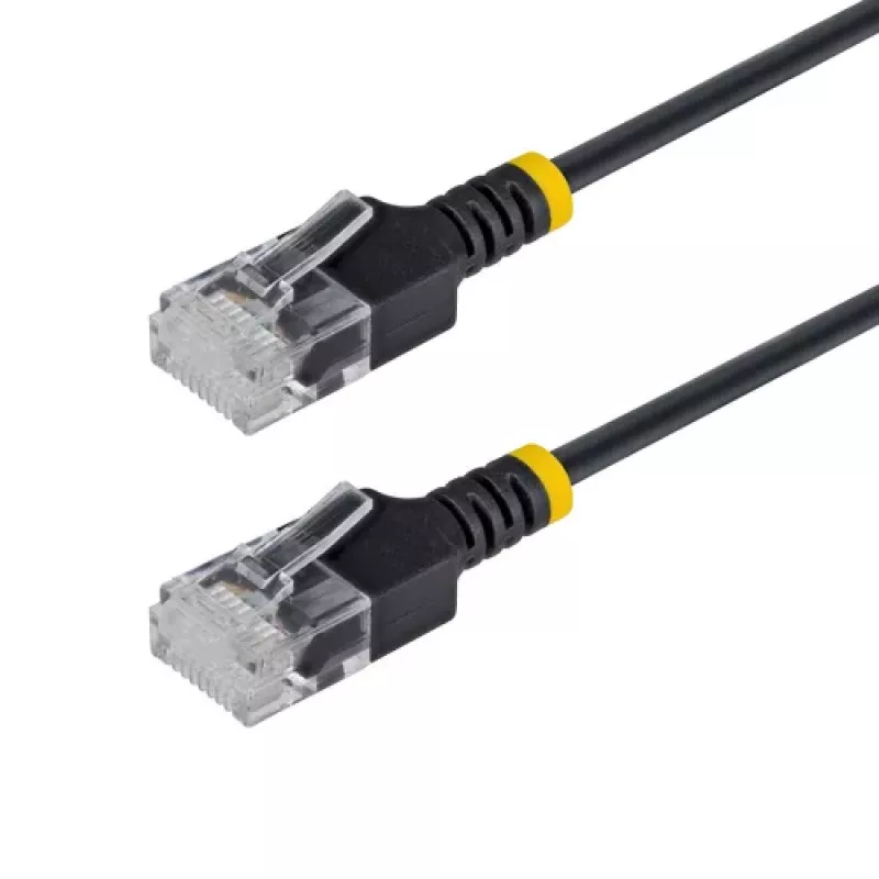 StarTech.com cable de red Cat6a UTP Ultra Slim de 15 cm - conector RJ-45 macho a conector RJ-45 macho - negro