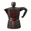 Bialetti Moka Express Sound Stranger Things Cafetera espresso para fogones 3 tazas (150 ml) Negra