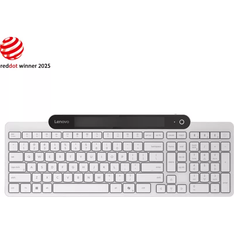 Lenovo Teclado Bluetooth con función de autocarga (Cloud Grey) GY41R69590