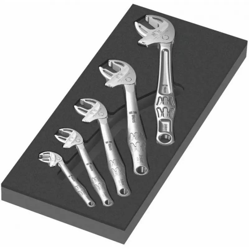 Wera Joker 05150122001 Juego de llaves de boca autoajustables 5 piezas 7-24 mm