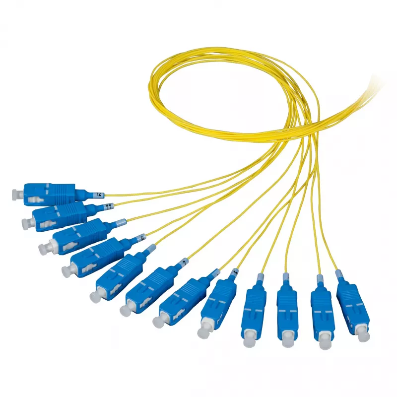 EFB Elektronik Pigtail FTTH SC/APC OS2 G.657.A2 9/125µm amarillo 2m