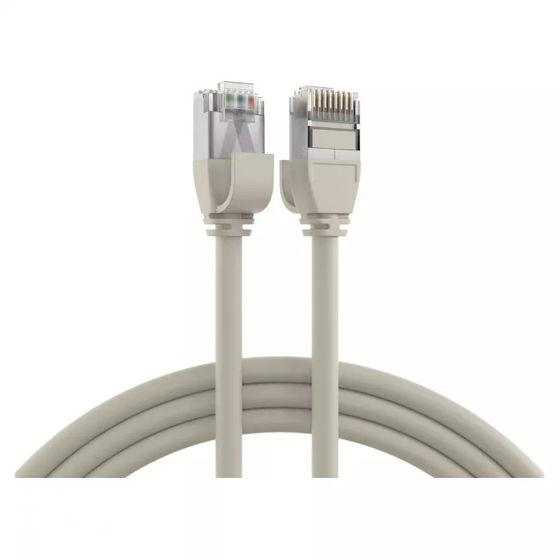 EFB Elektronik Cable de parcheo RJ45 Cat.6A U/FTP TPE 4mm Ultraflex gris 1m