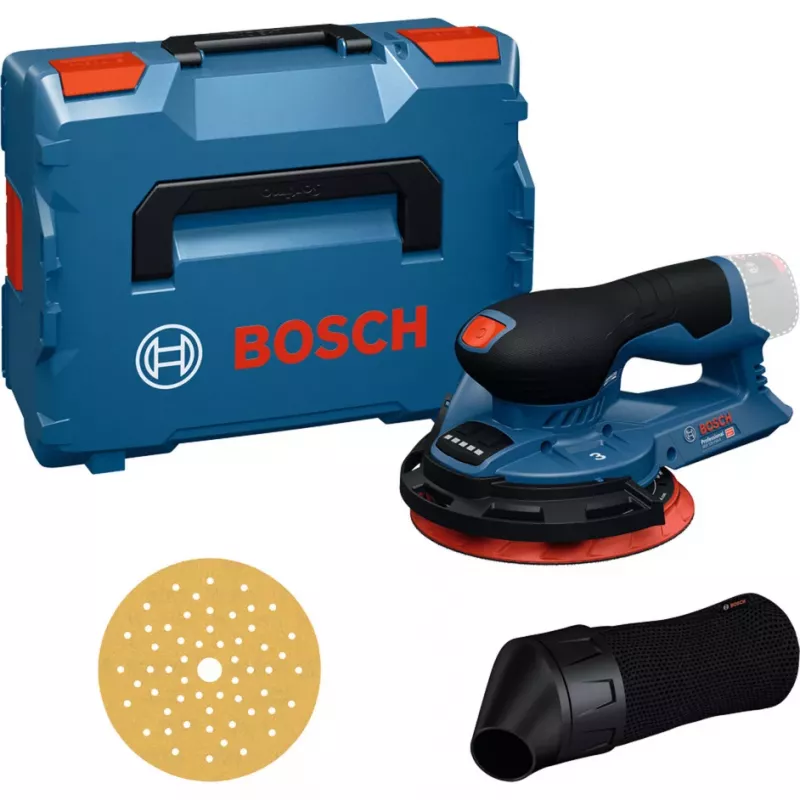 Bosch Professional GEX 12V-150-3 Lijadora orbital excéntrica a batería (12V, 150 mm, motor Brushless EC, en L-BOXX)