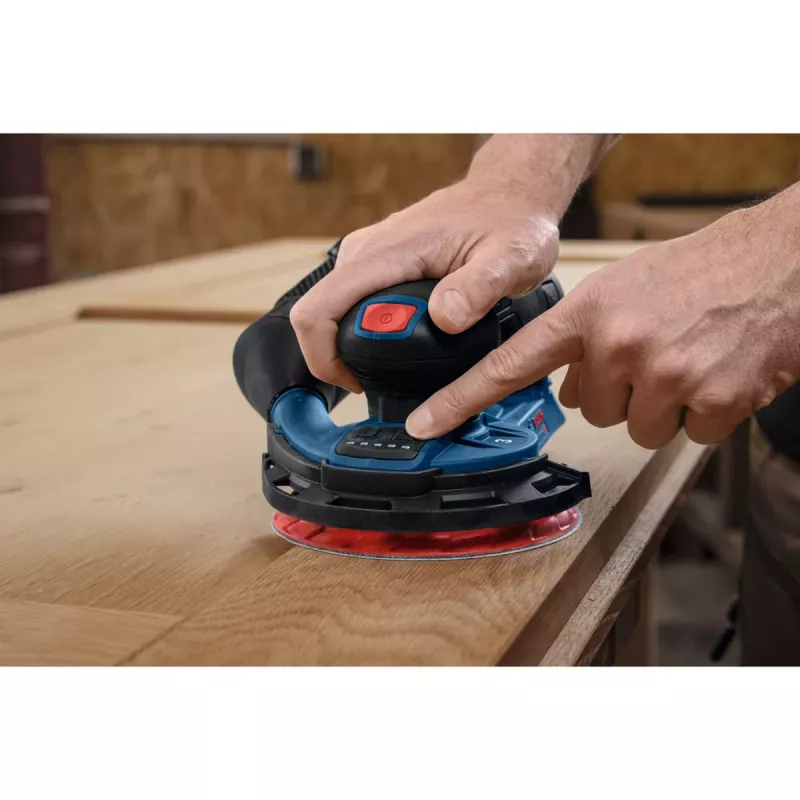 Bosch Professional GEX 12V-150-3 Lijadora orbital excéntrica a batería (12V, 150 mm, motor Brushless EC, en L-BOXX)