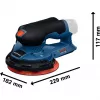 Bosch Professional GEX 12V-150-3 Lijadora orbital excéntrica a batería (12V, 150 mm, motor Brushless EC, en L-BOXX)