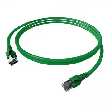 EasyLan FlexBoot Cable de parcheo Cat.6A S/FTP, verde, 0,50m