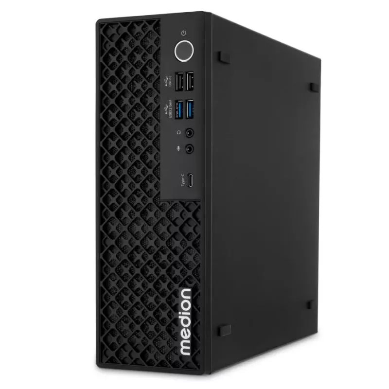 MEDION Picoworx T80 III Mini PC, Intel Core Ultra 7 258V, 32 GB RAM, 1 TB SSD, Windows 11 Pro, negro