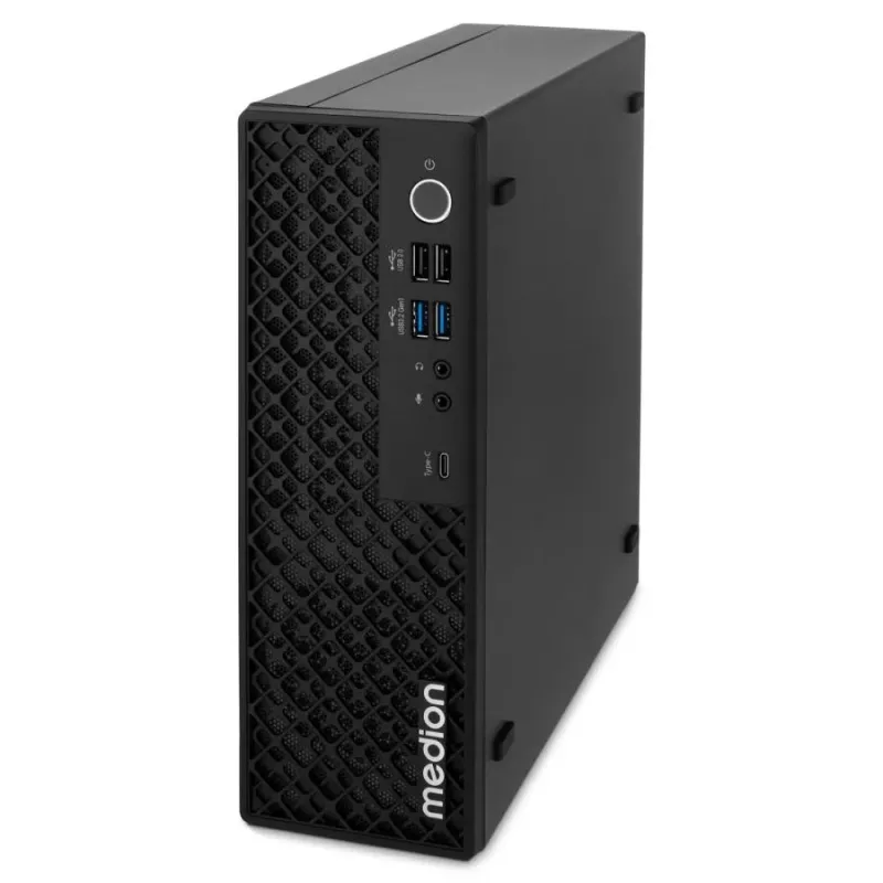 MEDION Picoworx T80 III Mini PC, Intel Core Ultra 7 258V, 32 GB RAM, 1 TB SSD, Windows 11 Pro, negro