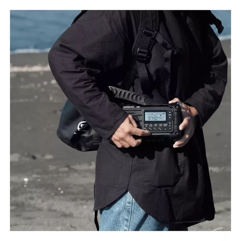 Sangean MMR-99 DAB Negro Radio de emergencia/manivela/solar