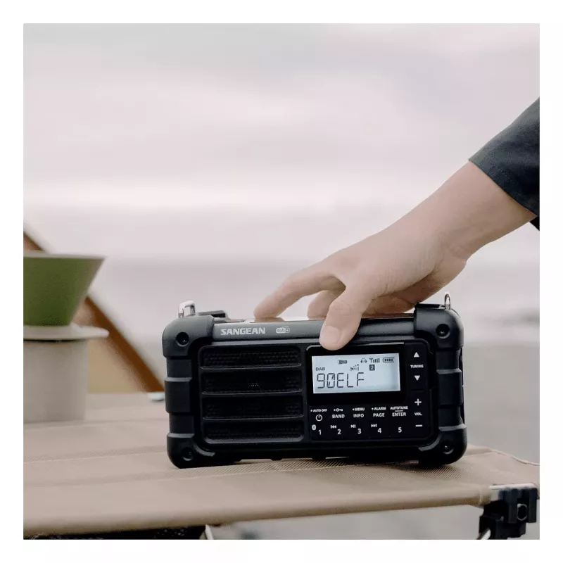 Sangean MMR-99 DAB Negro Radio de emergencia/manivela/solar
