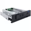ICY DOCK TurboSwap MB171SP-1B bastidor extraíble sin bandeja y sin ventilador para HDD SAS/SATA de 3,5 pulgadas, para bahía de 5,25 pulgadas