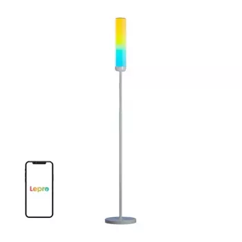 Lepro O1 AI Floor Lamp - Lámpara de pie inteligente, 2000 lúmenes, RGB+CCT, Wi-Fi, compatible con Alexa/Google Assistant