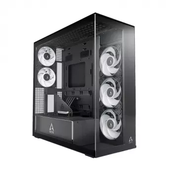 ARCTIC Xtender VG Caja de PC Midi Tower, ATX, Negro, cristal transparente